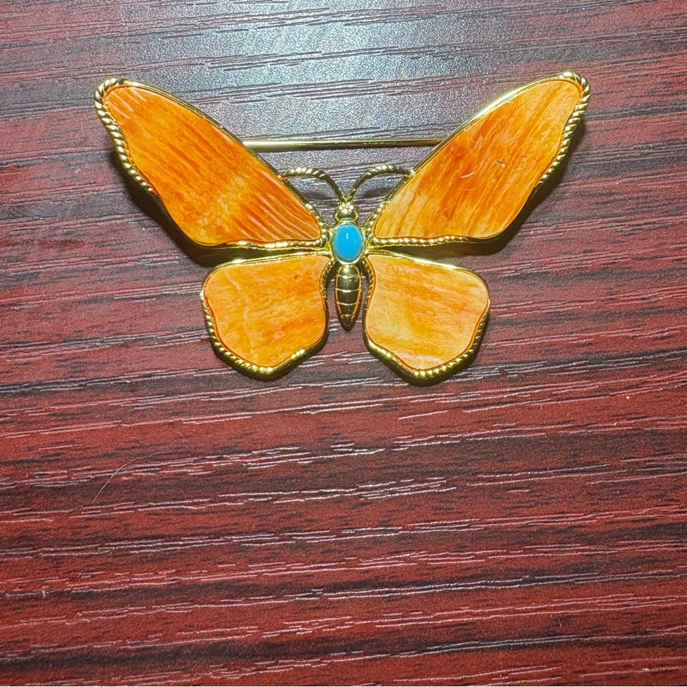 Butterfly-shaped Spiny brooch